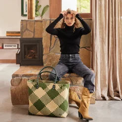 Handed By Tasche Shopper Avenue hunting green XL Discount