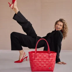 Handed By Tasche Shopper Color Match pepper red S Clearance
