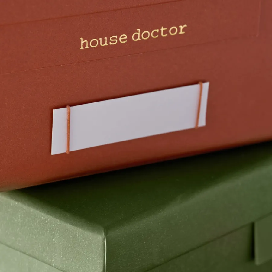 House Doctor Aufbewahrungsschachtel Keep Grün/Orange 2er-Set Fashion
