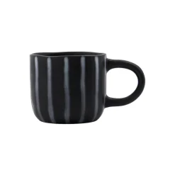 House Doctor Geschirrset Line Schwarz/Braun 4-teilig Online