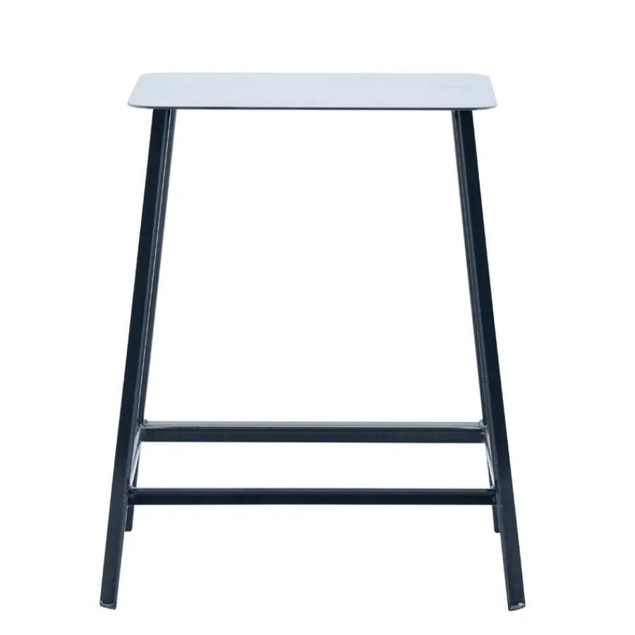 House Doctor Hocker Rag Dunkles Eisen 50cm Discount