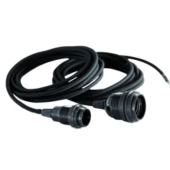 House Doctor Lampenkabel mit Stoffumwicklung Schwarz Hot