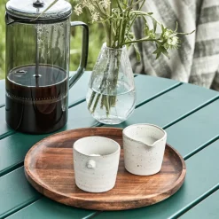 House Doctor Milch- und Zuckerset Pion Grau/ weiß 2-teilig Outlet
