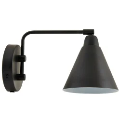 House Doctor Wandlampe Game Schwarz, kurzer Arm Clearance
