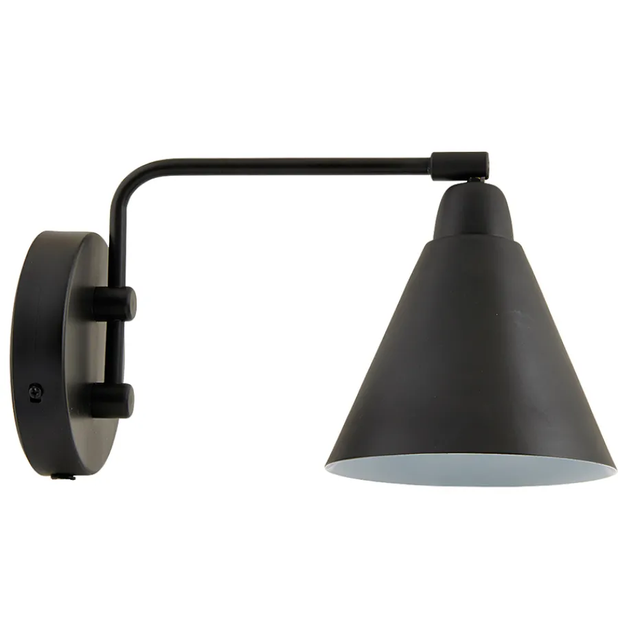 House Doctor Wandlampe Game Schwarz, kurzer Arm Clearance