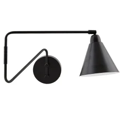 House Doctor Wandlampe Game Schwarz, langer Arm Fashion