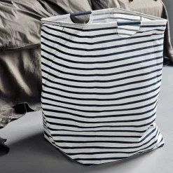 House Doctor Wäschesack stripes Schwarz/Weiß Online