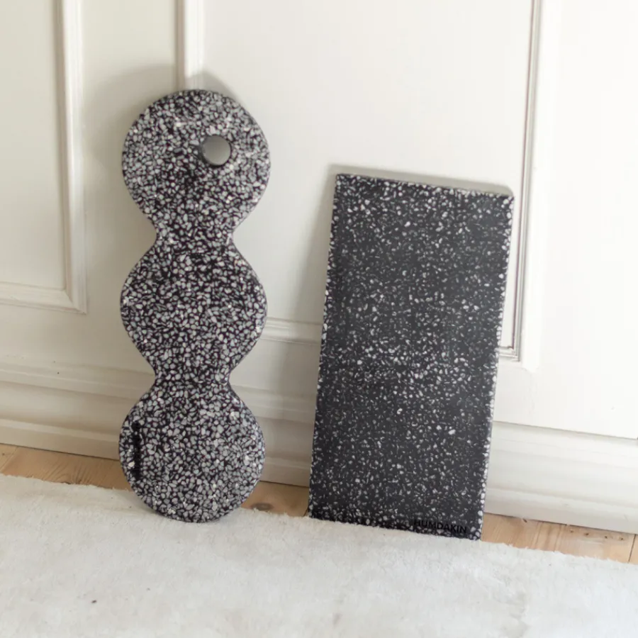 Humdakin Ablagetablett Venice Terrazzo Black Hot