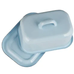 IB LAURSEN Butterdose Emaille hellblau Fashion