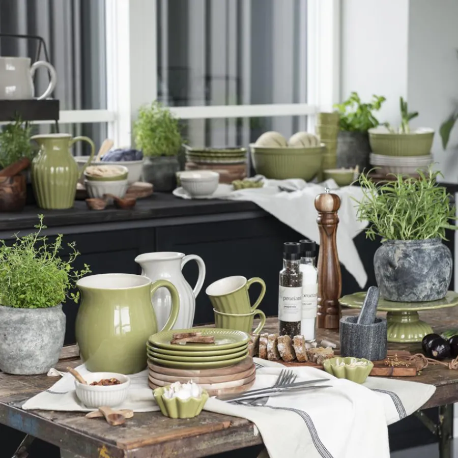 IB LAURSEN Frühstücksteller Mynte Herbal Green Outlet