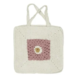 IB LAURSEN Gehäkelte Tasche coral almond/butter cream Blume Online
