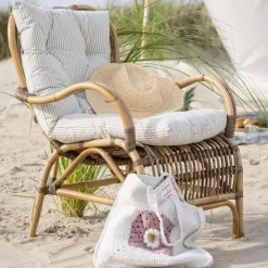 IB LAURSEN Gehäkelte Tasche coral almond/butter cream Blume Online