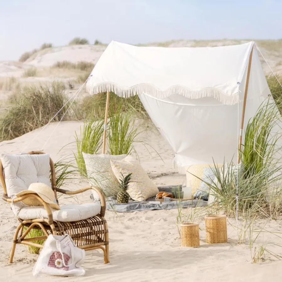 IB LAURSEN Gehäkelte Tasche coral almond/butter cream Blume Online