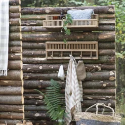 IB LAURSEN Hakenleiste mit 5 Haken Rattan 59,5 cm Discount