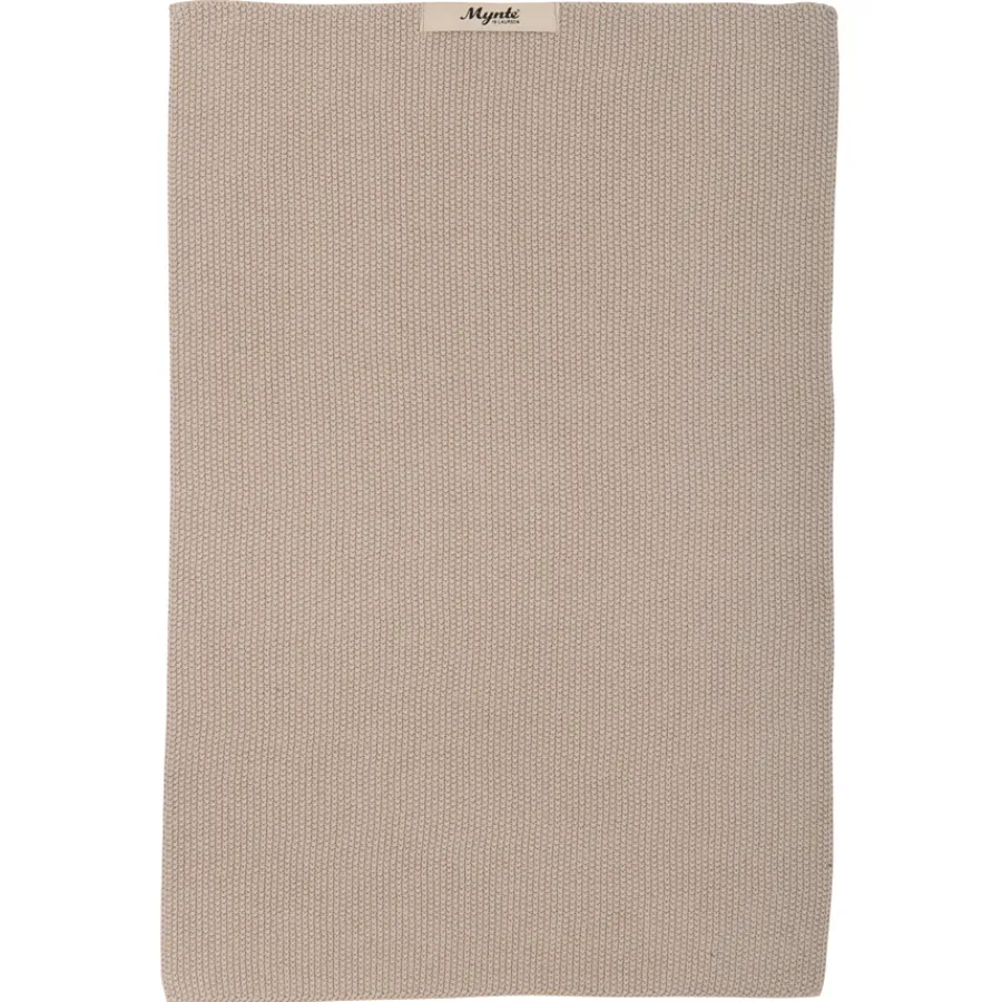 IB LAURSEN Handtuch Sand Mynte Gestrickt Discount