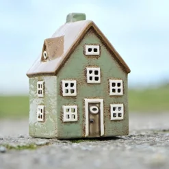IB LAURSEN Haus für Teelicht Nyhavn braune Tür 9,5cm Outlet
