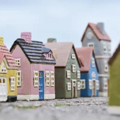 IB LAURSEN Haus für Teelicht Nyhavn braune Tür 9,5cm Outlet