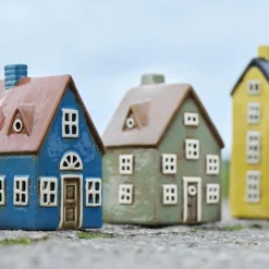 IB LAURSEN Haus für Teelicht Nyhavn braune Tür 9,5cm Outlet