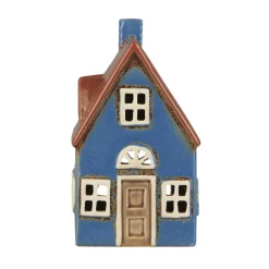 IB LAURSEN Haus für Teelicht Nyhavn braune Tür 11 cm New