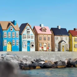 IB LAURSEN Haus für Teelicht Nyhavn gelbes Dach Sonnenblume Discount