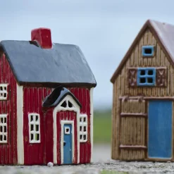 IB LAURSEN Haus für Teelicht Visby blaue Tür Best