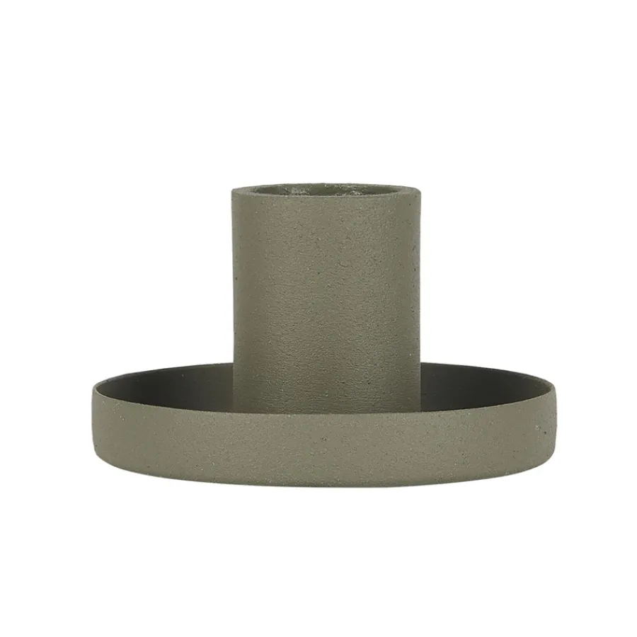 IB LAURSEN Kerzenhalter für Stabkerzen Staubgrün 7 cm Best