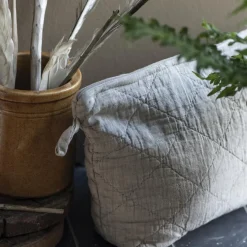 IB LAURSEN Kulturbeutel wattiert linen Clearance
