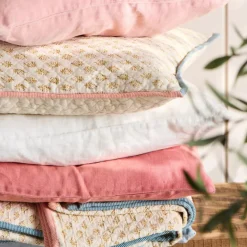 IB LAURSEN Kuscheldecke Plaid Vigga mit mustard Druck Sale