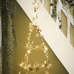 IB LAURSEN Lichterkette mit 20 goldenen Sternen Online