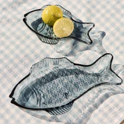 IB LAURSEN Platte fischförmig groß dunkelblau Fashion