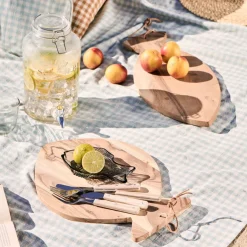 IB LAURSEN Platte fischförmig groß dunkelblau Fashion