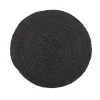 IB LAURSEN Platzset Rund Jute Schwarz Fashion