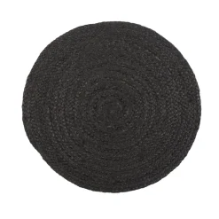 IB LAURSEN Platzset Rund Jute Schwarz Fashion