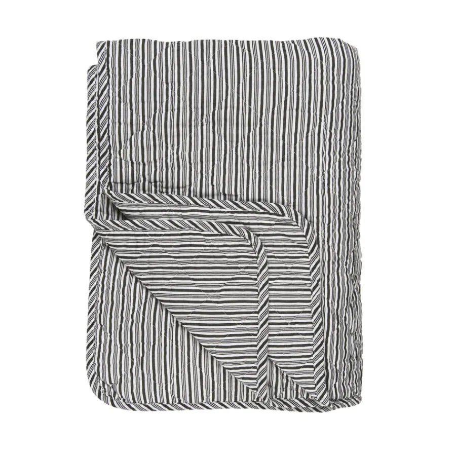 IB LAURSEN Quilt Weiß/Schwarze Streifen Online