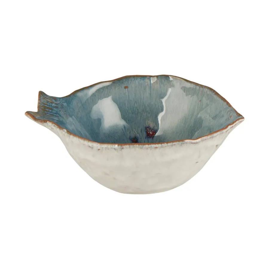 IB LAURSEN Schale Ocean Blue medium fischförmig 15,7 cm Online