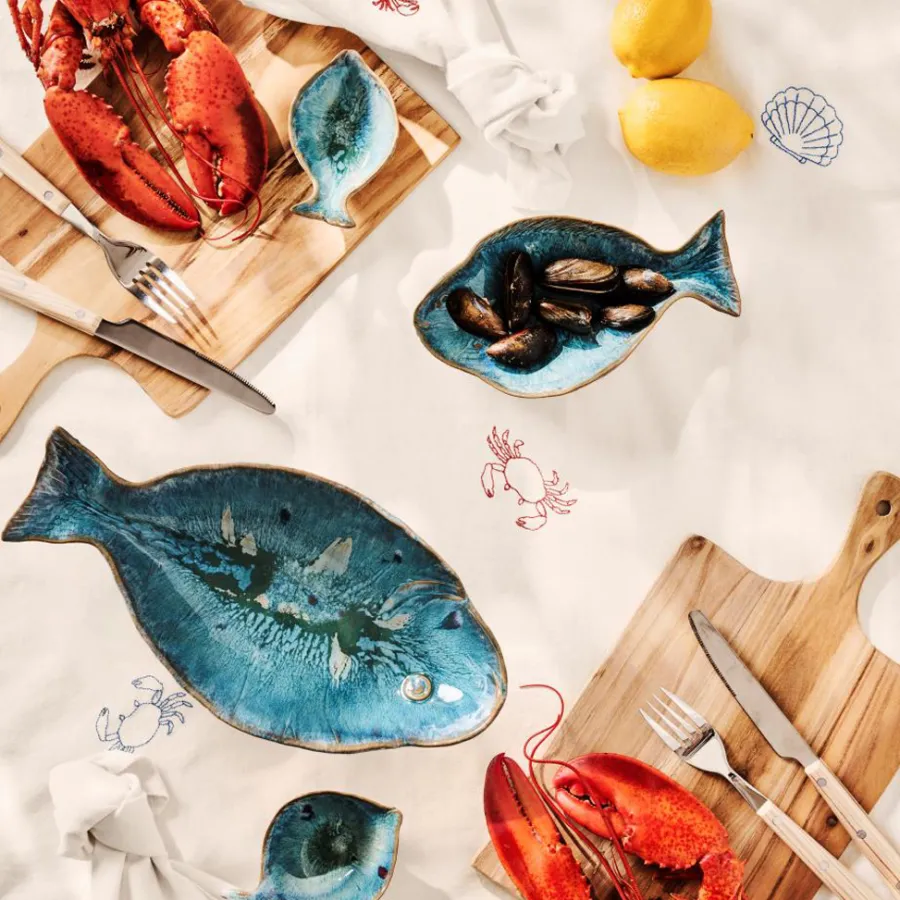 IB LAURSEN Schale Ocean Blue mini fischförmig 10,7 cm Fashion