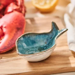 IB LAURSEN Schale Ocean Blue medium fischförmig 20 cm Best