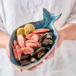 IB LAURSEN Schale Ocean Blue groß fischförmig Sale