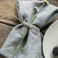 IB LAURSEN Stoffserviette Freja smoke 2er-Set Outlet
