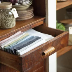 IB LAURSEN Stoffserviette doppelt gewebt Ash Grey 2er-Set Outlet