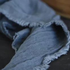 IB LAURSEN Stoffserviette Doppelt Gewebt Historical Blue Sale
