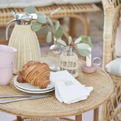 IB LAURSEN Stoffserviette Butter Cream/gelbe Butterblumen Best