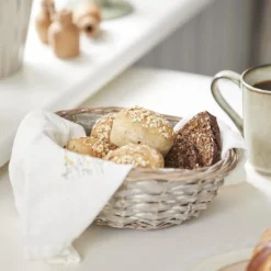 IB LAURSEN Stoffserviette Butter Cream/gelbe Butterblumen Best