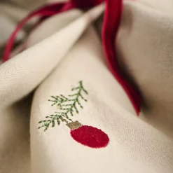IB LAURSEN Stoffserviette Tradition mit Weihnachtskugel 2er-Set Online