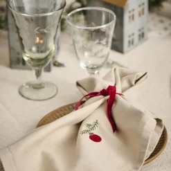IB LAURSEN Stoffserviette Tradition mit Weihnachtskugel 2er-Set Online