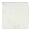 IB LAURSEN Tagesdecke gerippt Weiß mit Kantha-Stickerei 150x220 Outlet