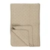 IB LAURSEN Tagesdecke Quilt leinenfarbig mit Kreuzstichen Online
