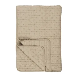 IB LAURSEN Tagesdecke Quilt leinenfarbig mit Kreuzstichen Online