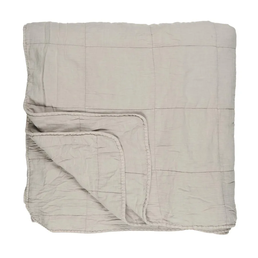 IB LAURSEN Tagesdecke Quilt Vintage Ash Grey 240 x 240 cm Fashion