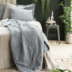 IB LAURSEN Tagesdecke Quilt Vintage Fog 240 x 240 cm Sale